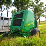 John Deere hay bale equipment